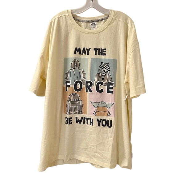 Men’s Disney Star Wars Cream Color Graphic T-Shirt - Size XL - NWT - Picture 1 of 4